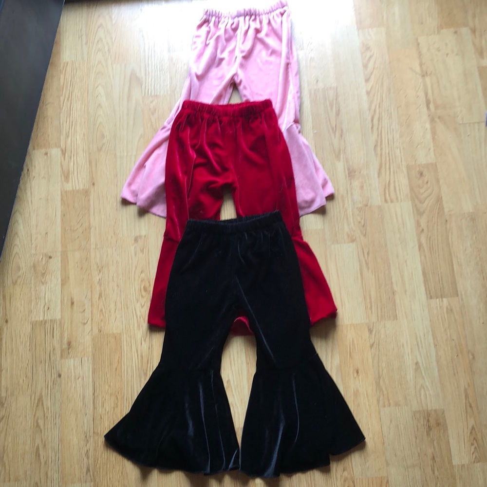 toddler velvet flare pants